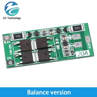 2s 20A 7.4V 8.4V 18650 แบตเตอรี่ลิเธียมป้องกัน/BMS บอร์ดมาตรฐาน/Balance สําหรับ DIY