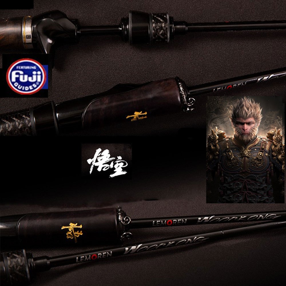 WUKONG O+A FUJI Fishing Rod 1-6LB/1-8G UL Flaxible Fast Action1.5m-1.8m Full Carbon Hollow Tip Part
