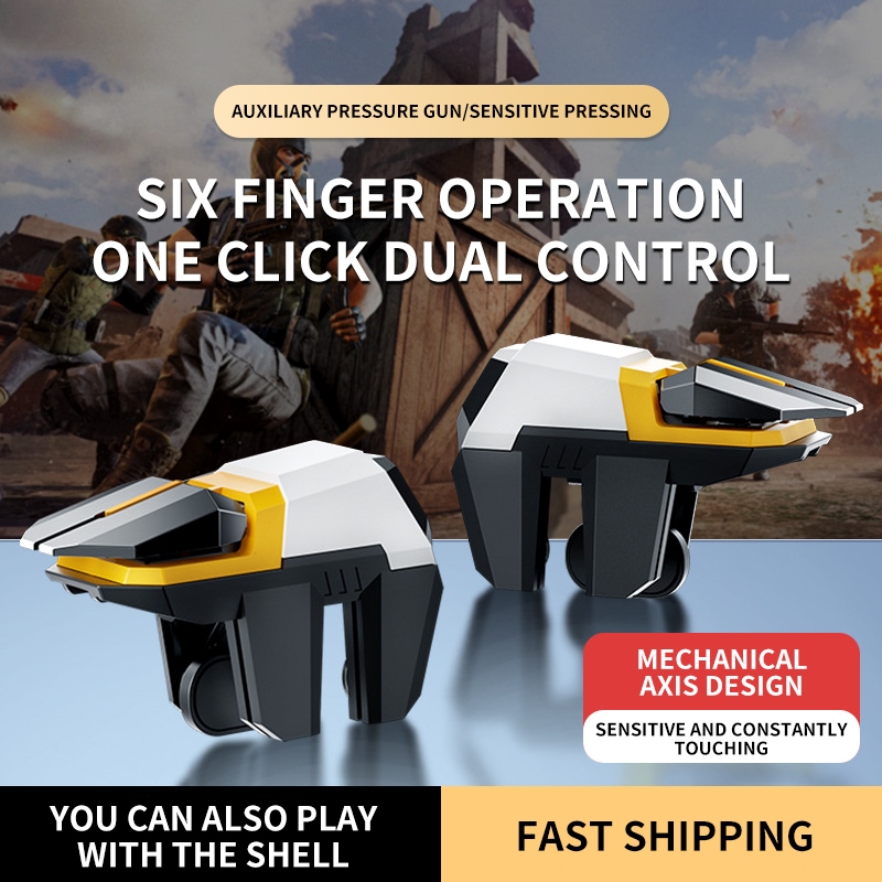 Hg 1 คู่ PUBG เกมทริกเกอร์สําหรับ PUBG Gamepad โทรศัพท์มือถือเกม Controller ปุ่ม Fire Key Gamepad Shooter เกม Trigger