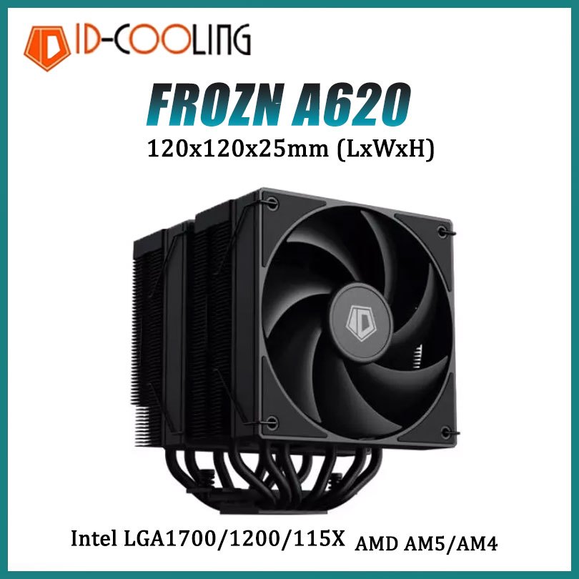 Id-cooling FROZEN A620 CPU cooler air towers six heat pipe LGA1700/1200/115 / AM5 / AM4