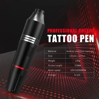 yilong ชุดเครื่องสักปากกาไร้สายมอเตอร์ระดับโปร 1500mAh, อินเทอร์เฟซ RCA, ชาร์จ Type C, ชุดครบชิ้น 47 ชิ้น อุปกรณ์ครบชุด เหมาะสำหรับฝึกซ้อมและผู้ที่ชื่นชอบศิลปะสัก