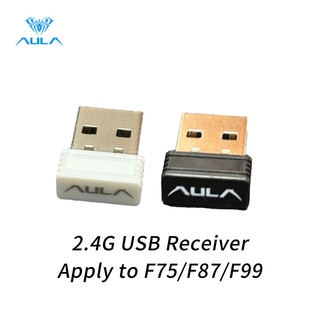 Aula 2.4G USB Bluetooth Receiver ใช้กับอะแดปเตอร์คีย์บอร์ดรุ่น F75/F87/F99