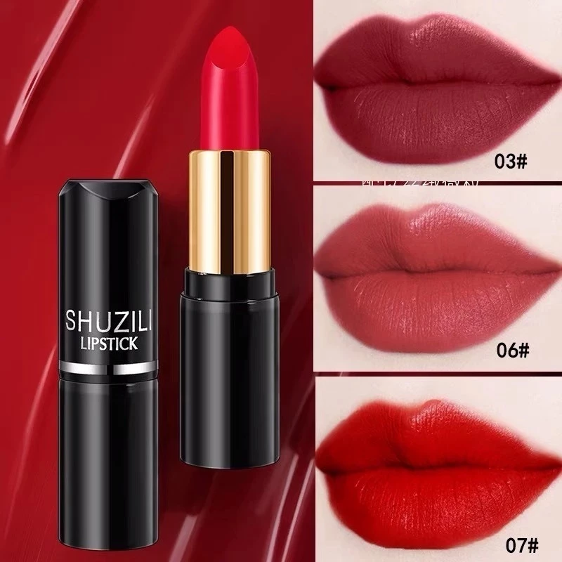 ลิปสติกลิปสติกให้ความชุ่มชื้นชุ่มชื้นง่ายต่อการสีไม่ง่ายที่จะจางหาย