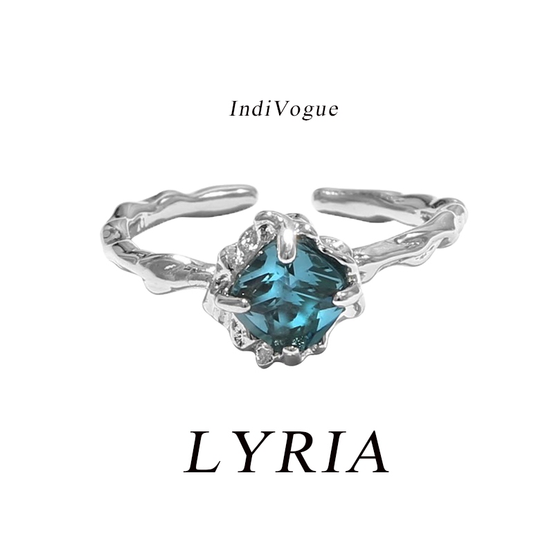 LYRIA 18K Silver Plated IndiVogue แหวนอุปกรณ์เสริมเครื่องประดับสําหรับผู้หญิงแฟชั่นเกาหลีข้อเสนอหมั้