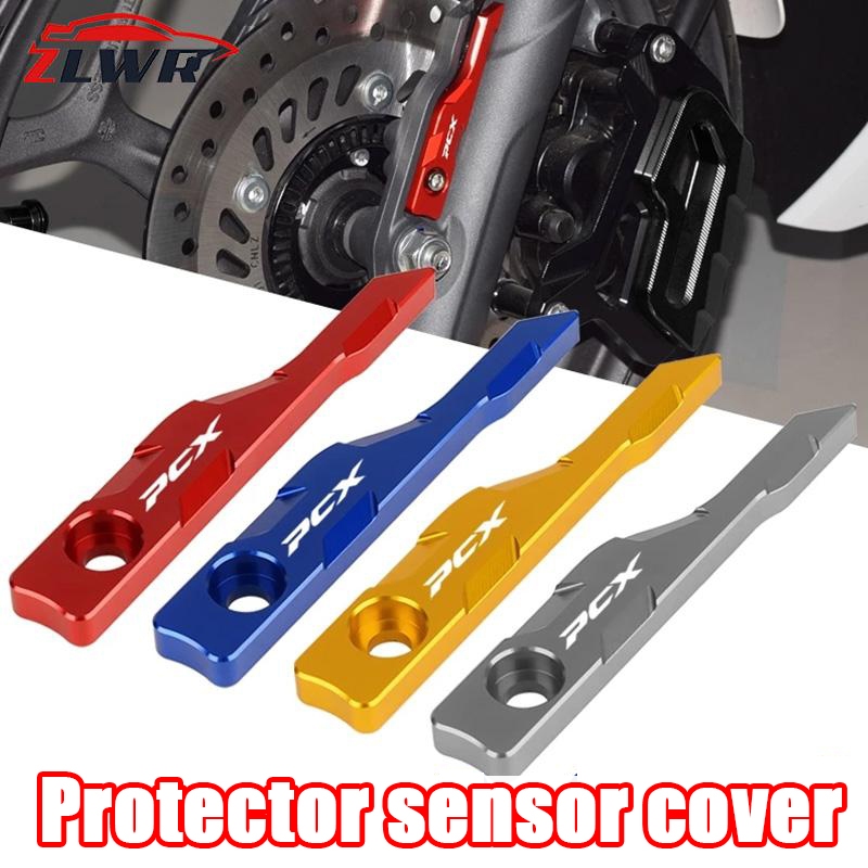 ZLWR Honda PCX 160 150 ฝาครอบเซ็นเซอร์ ABS รถจักรยานยนต์ป้องกันล้อหน้า pcx150 อุปกรณ์เสริม pcx อุปกรณ์เสริมรถจักรยานยนต์