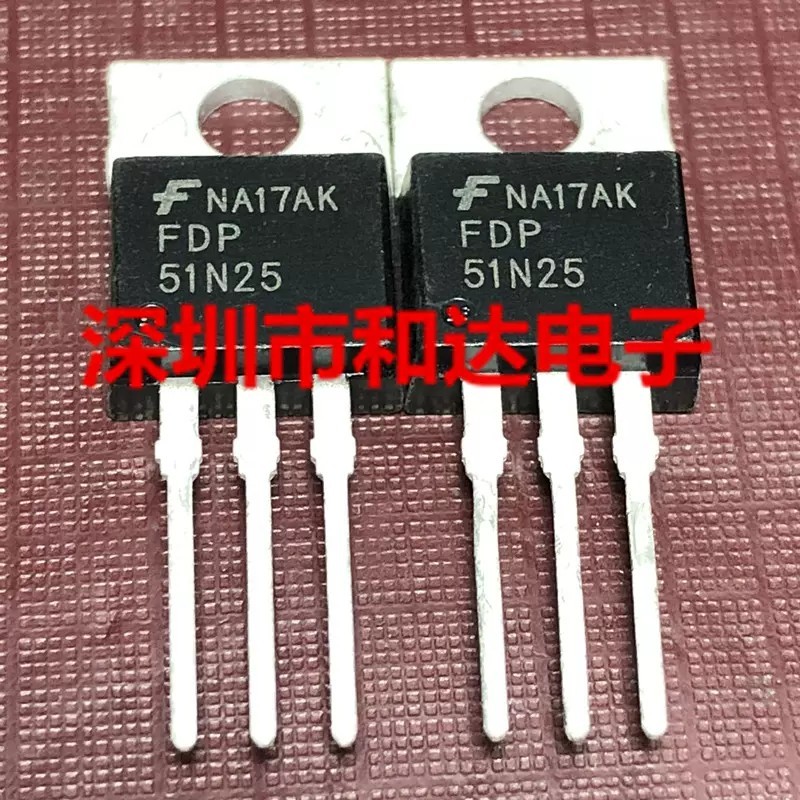 1-5pcs FDP51N25 FDP023N08BH FDP52N20 FDP075N15A FDP61N20 TO-220 Field Effect ทรานซิสเตอร์ MOS แบรนด์