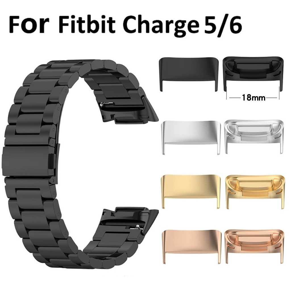 1 Pair Adapter For Fitbit charge 6 / Fitbit charge 5 Connector Stainless Steel Fitbit charge 6 Conne