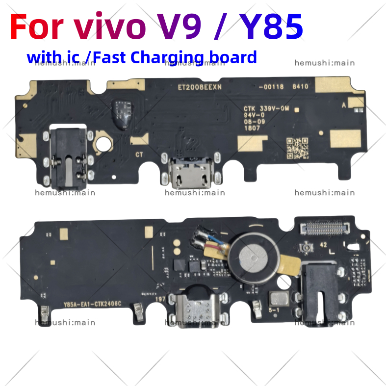 Usb ชาร์จพอร์ตสําหรับ vivo V9 Y85 เมนบอร์ด flex พอร์ต USB ริบบิ้น flex สายโทรศัพท์หางปลั๊กข้อมูลสาย 