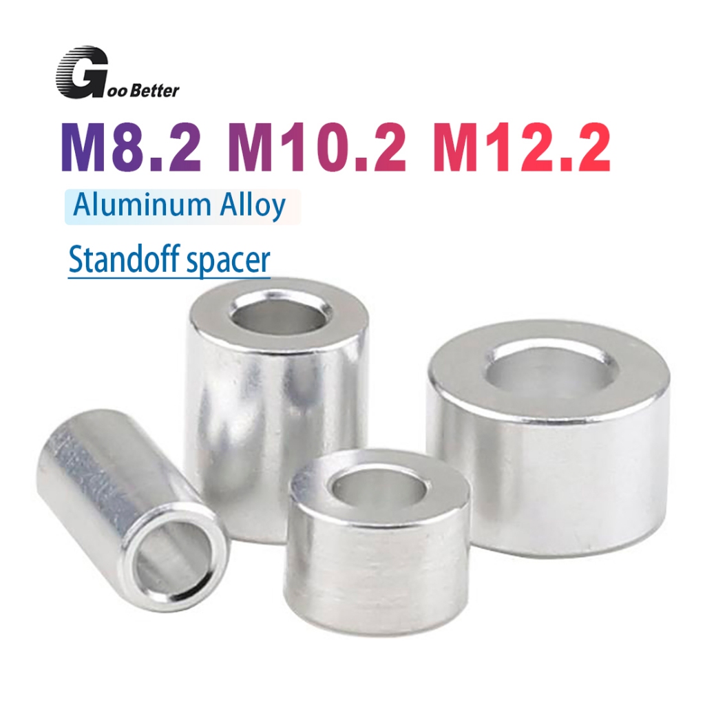 M8 M10 M12 Aluminium Spacers Standoff เครื่องซักผ้าแขนบูชกลมไม่เกลียว
