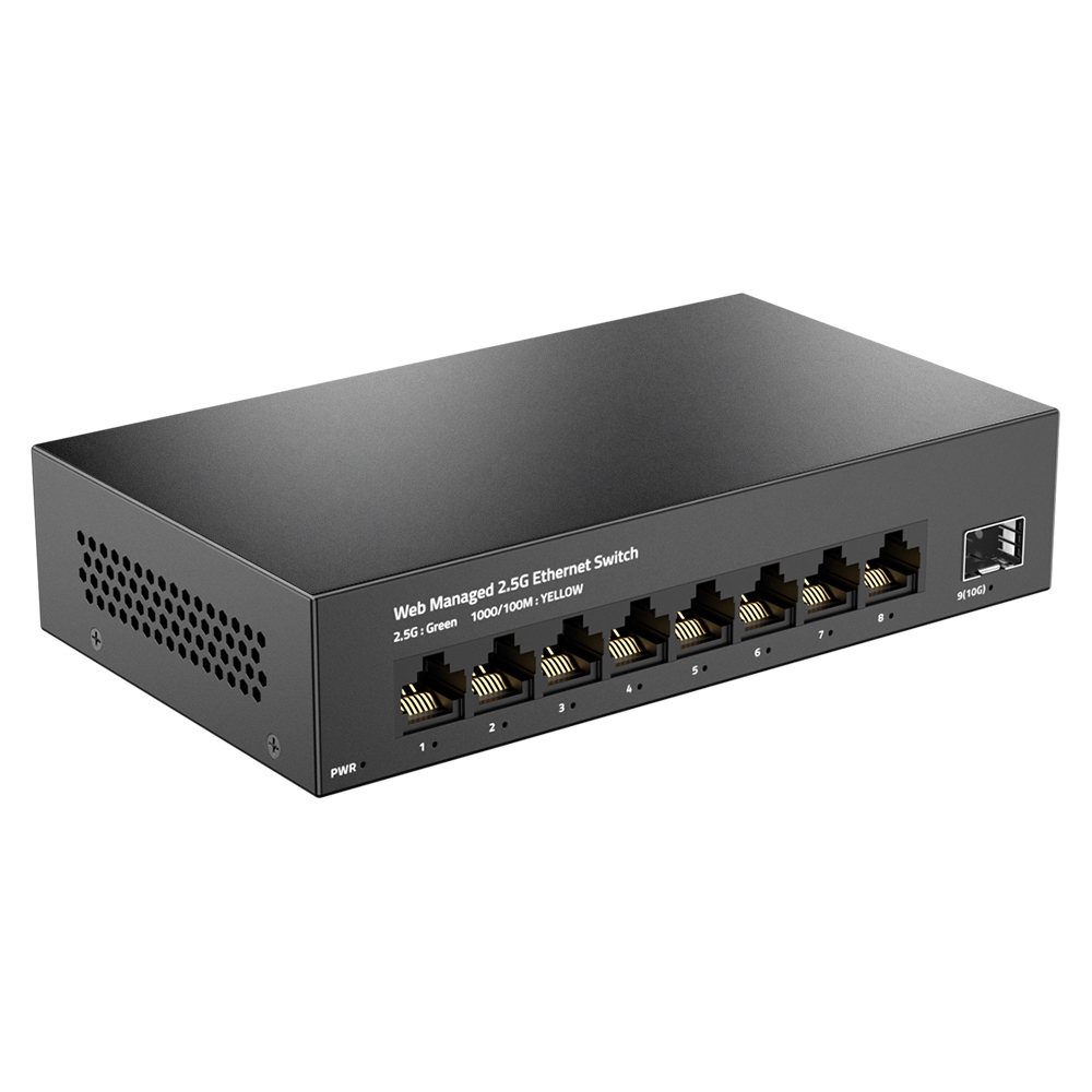 Ampcom 2.5GbE Managed Switch 8 Port 2.5GBASE-T Network Switcher 10G SFP+ Slot Uplink Web Management QOS VLAN LACP Fanless ราคา ถูกที่สุด ดีลบีเคเค แกลเลอรีภาพที่ 7