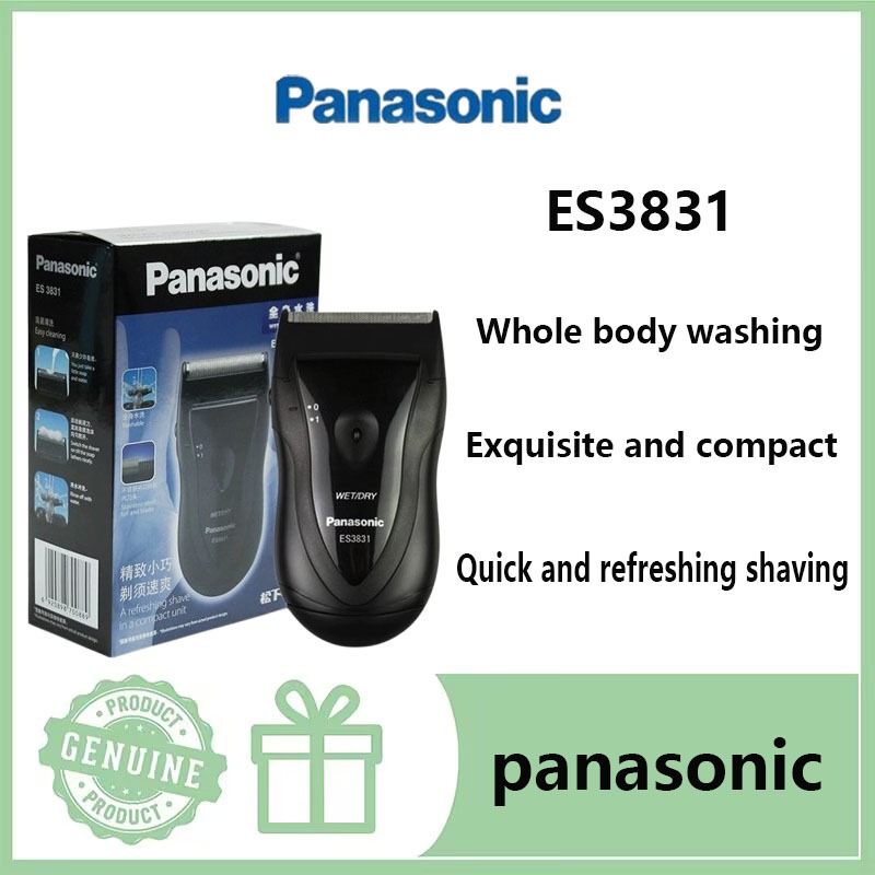 Panasonic ES3831 Electric Shaver Support Wet & Dry Shaving Washable Independent Floating Head Ergonomic Design Shaver