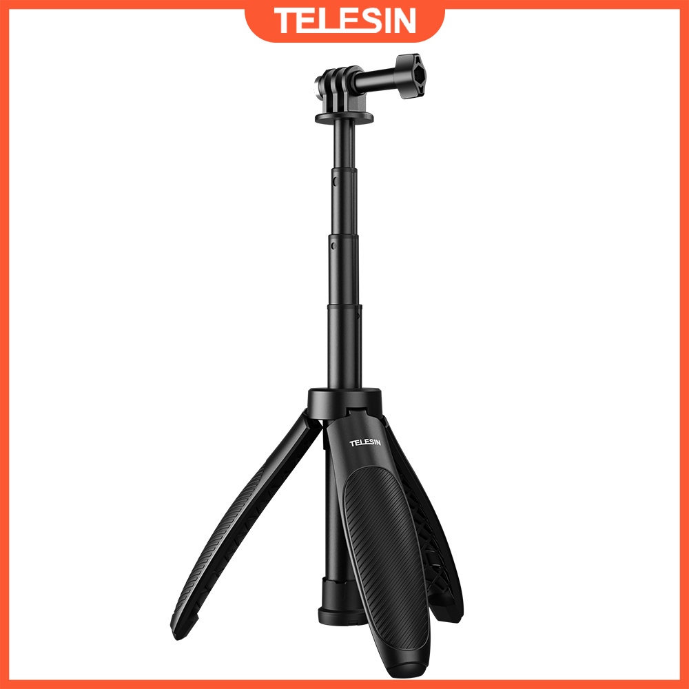 TELESIN Update Mini Selfie Stick ขาตั้งกล้องสําหรับ GoPro Hero 13 12 11 10 8 7 DJI Action 3 4 5 Pro