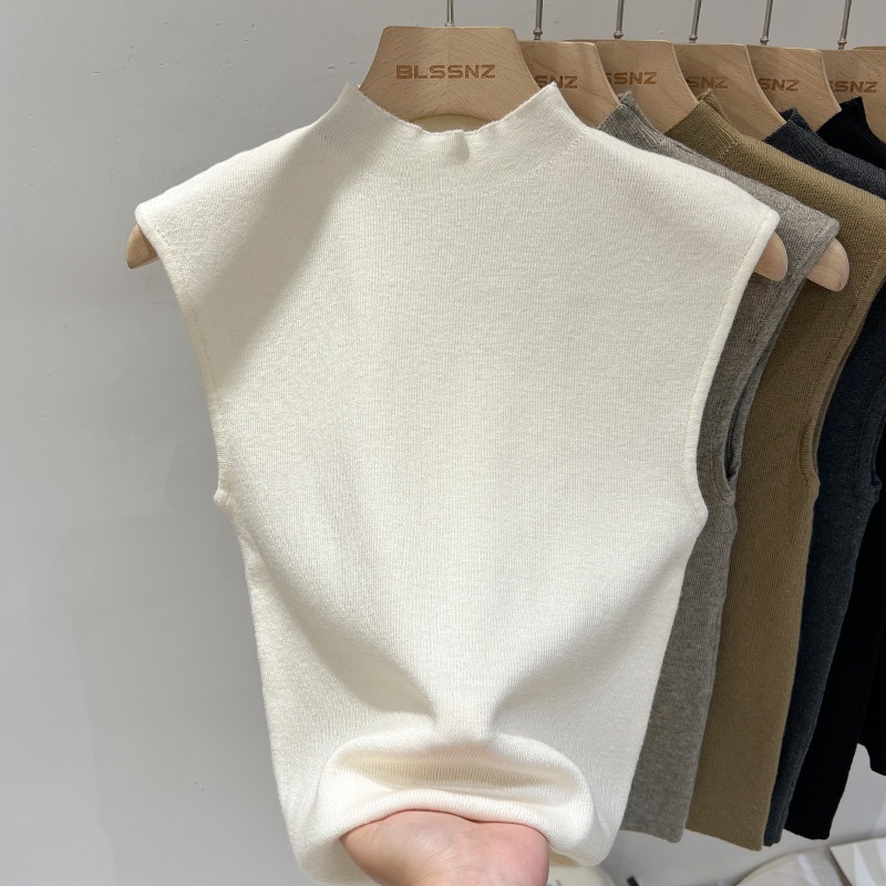 เสื้อสเวตเตอร์กลางผู้หญิงสไตล์ใหม่สลิมฟิตสลิมเมอร์ดูตะวันตก