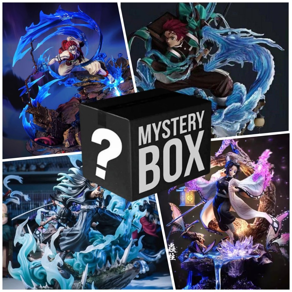 กล่องปริศนากล่องตาบอดdemon Slayer Agatsuma Zenitsu Kibutsuji Muzan Rui Sabotoรูปตุ๊กตาของเล่นอะนิเมะ