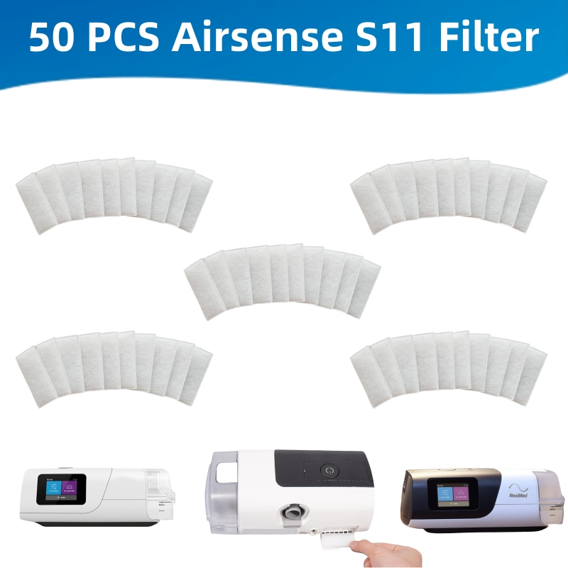 ผ้าฝ้ายกรอง CPAP 50 ชิ้นสําหรับ ResMed Airsense S11