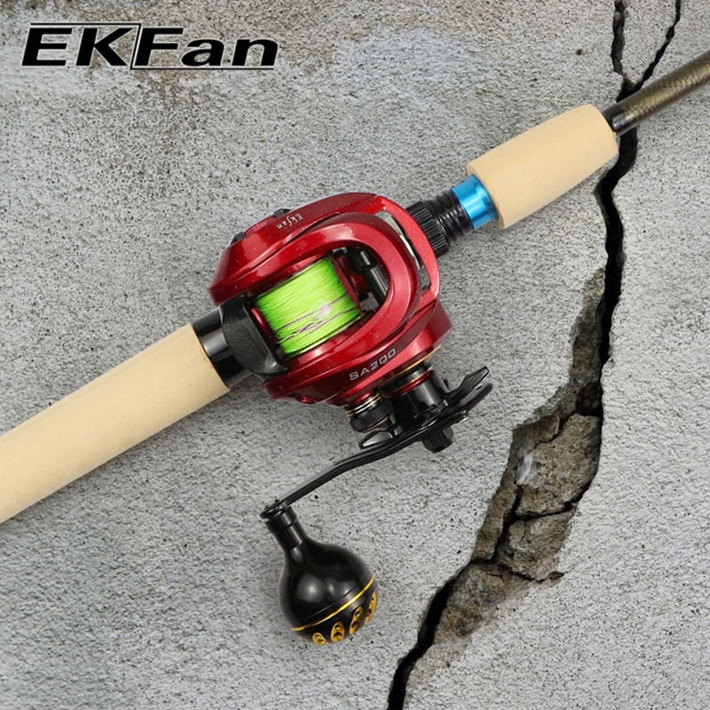 EKfan 90 มม.อลูมิเนียม double Hole ลูกบิดเดี่ยว Baitcasting/Trolling ตกปลา Reel สําหรับ daiwa shimano abu 8*5/7*4 มม.Hole Lure Reel Handle DIY อุปกรณ์เสริม ราคา ถูกที่สุด ดีลบีเคเค แกลเลอรีภาพที่ 9