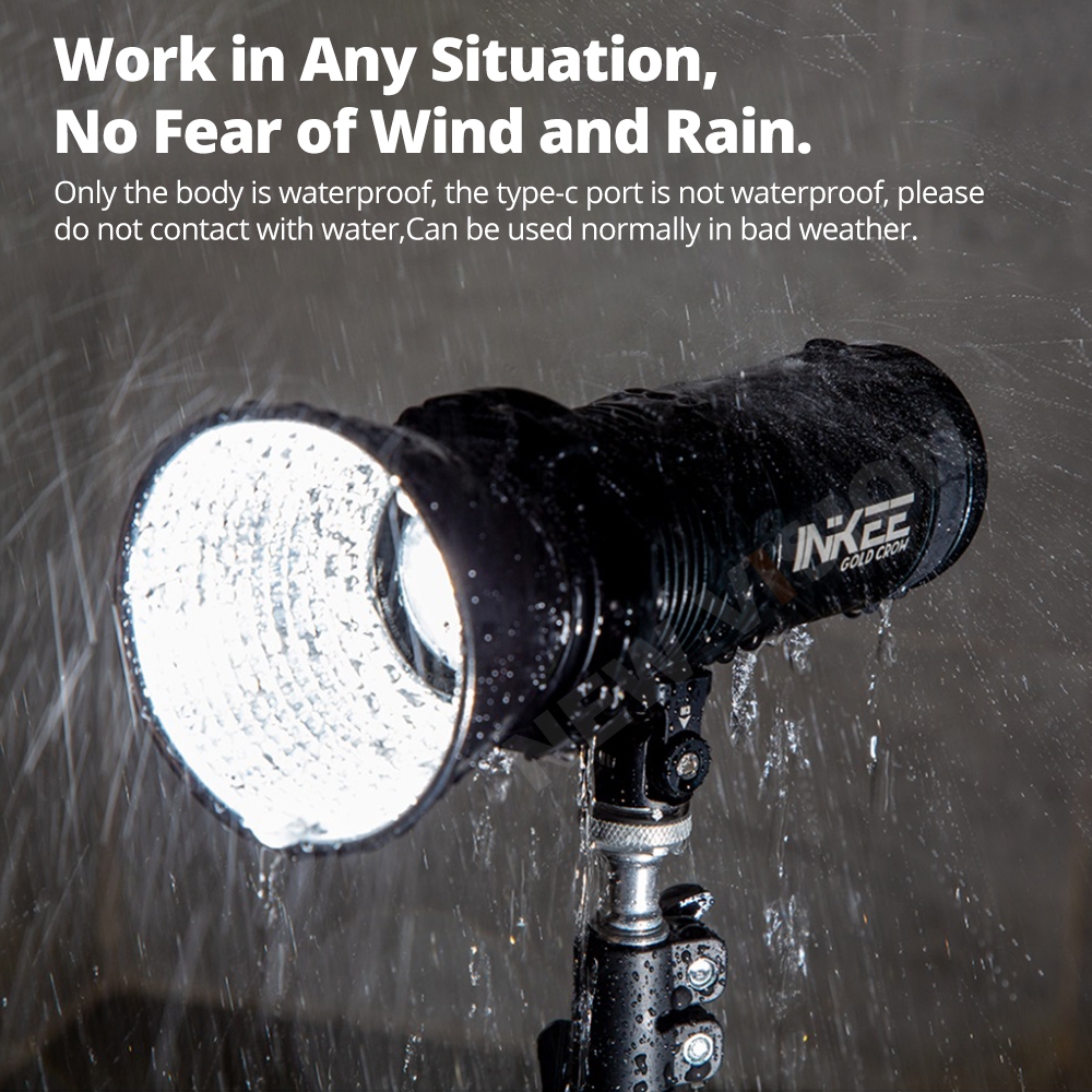 Inkee GC30 Gold Crow 30W LED Video Light Photography Strobe Lighting 2700-6500K สําหรับการถ่ายภาพบันทึกวิดีโอกลางแจ้งยิง