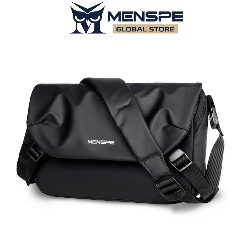 Menspe ผู้ชายแฟชั่นกระเป๋า Messenger กันน้ํา Oxford กระเป๋าสะพายความจุขนาดใหญ่ Simple Casual Sport Street กระเป๋าสําหรับชายนักเรียนชายวัยรุ่น