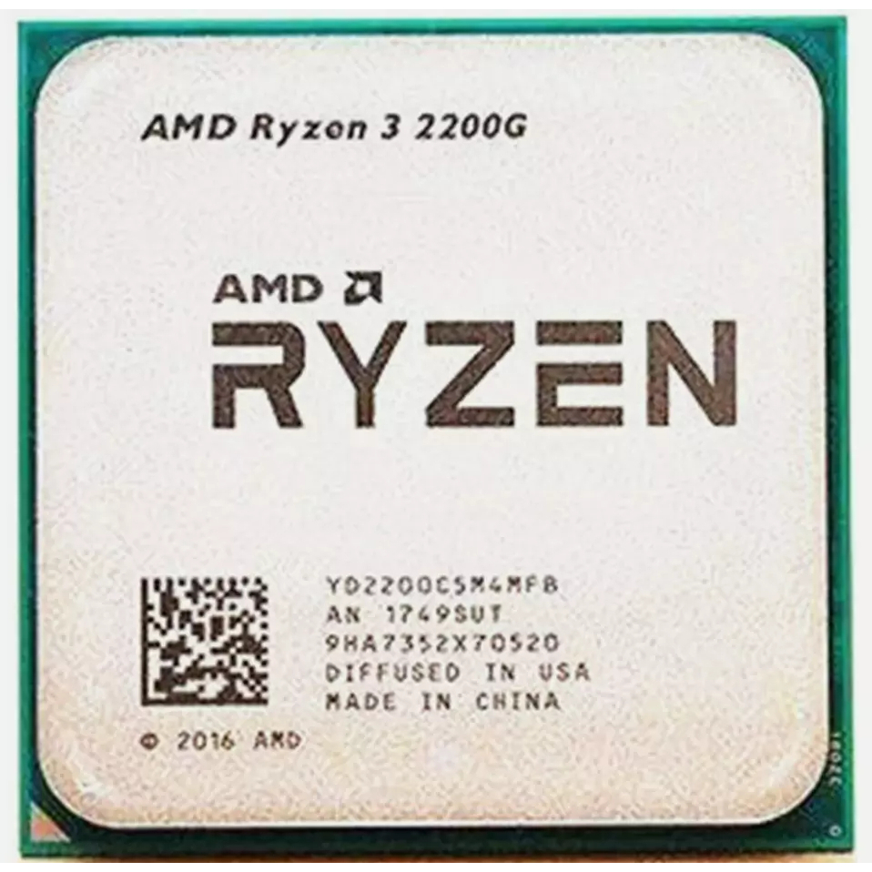 Ryzen 3 2200G 3.5 GHz 4Core 4Thr 14NM ซ็อกเก็ต AM4 65W CPU โปรเซสเซอร์ R3-2200G