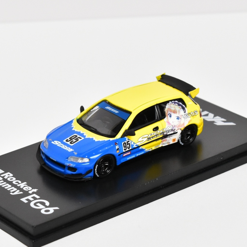 HKM 1:64 Civic 5 EG6 Spoon รถเหล็กโมเดล