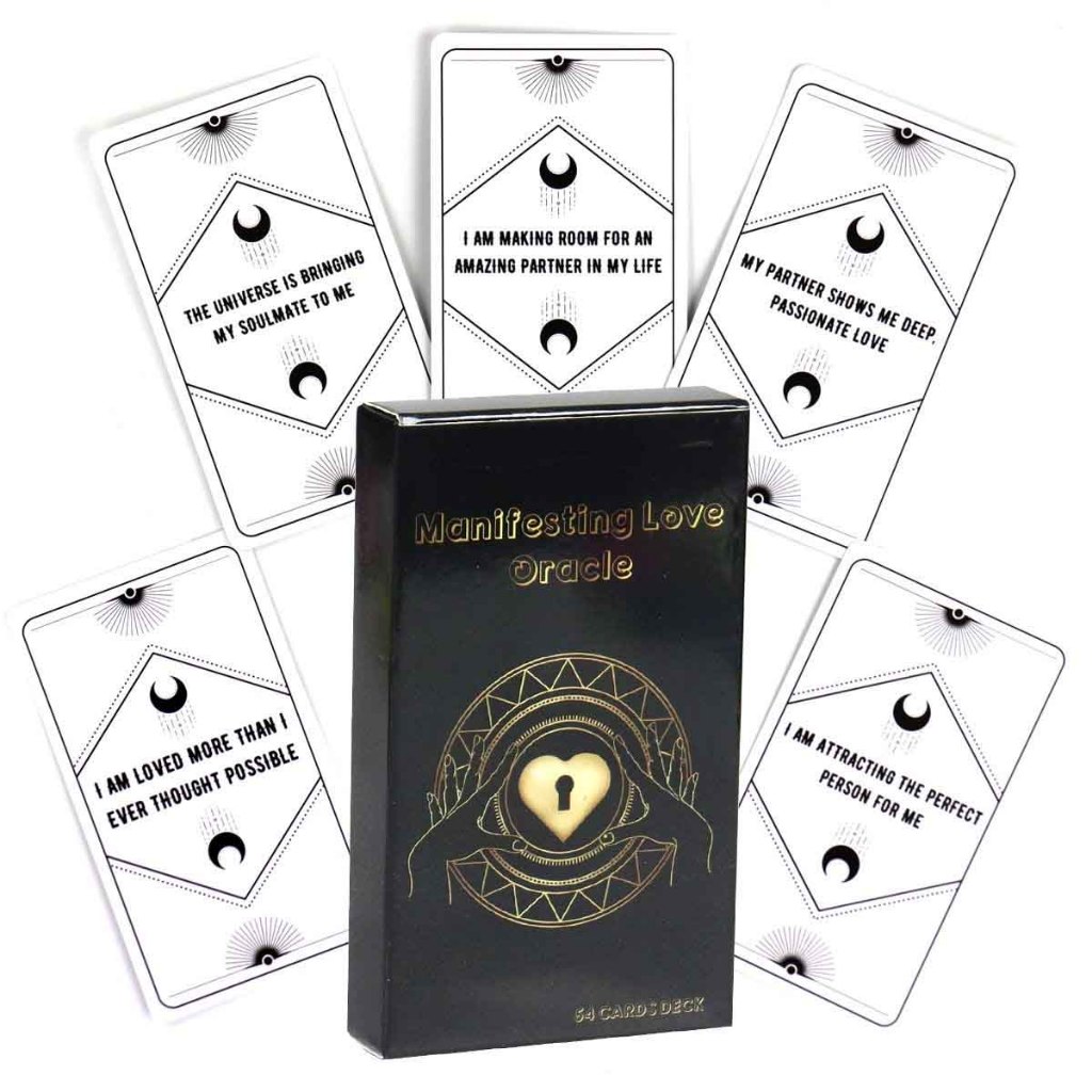 Manifesting Love Oracle Deck 54 ชิ้นการ์ดเกมไม่มีคู่มือ Oracle