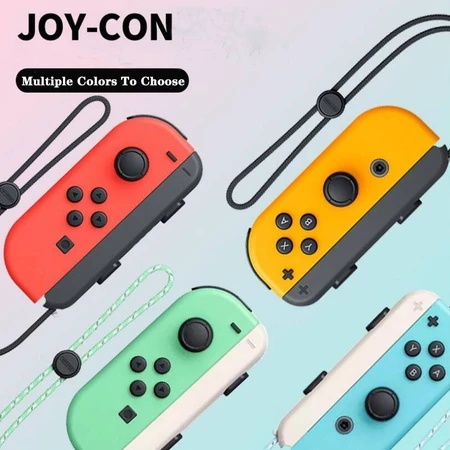 สวิตช์คอนโทรลเลอร์ Joy-Con ไร้สายเกมแพดซ้ายและขวาสําหรับจอยสติ๊กเกม Nintend Switch (L+R)