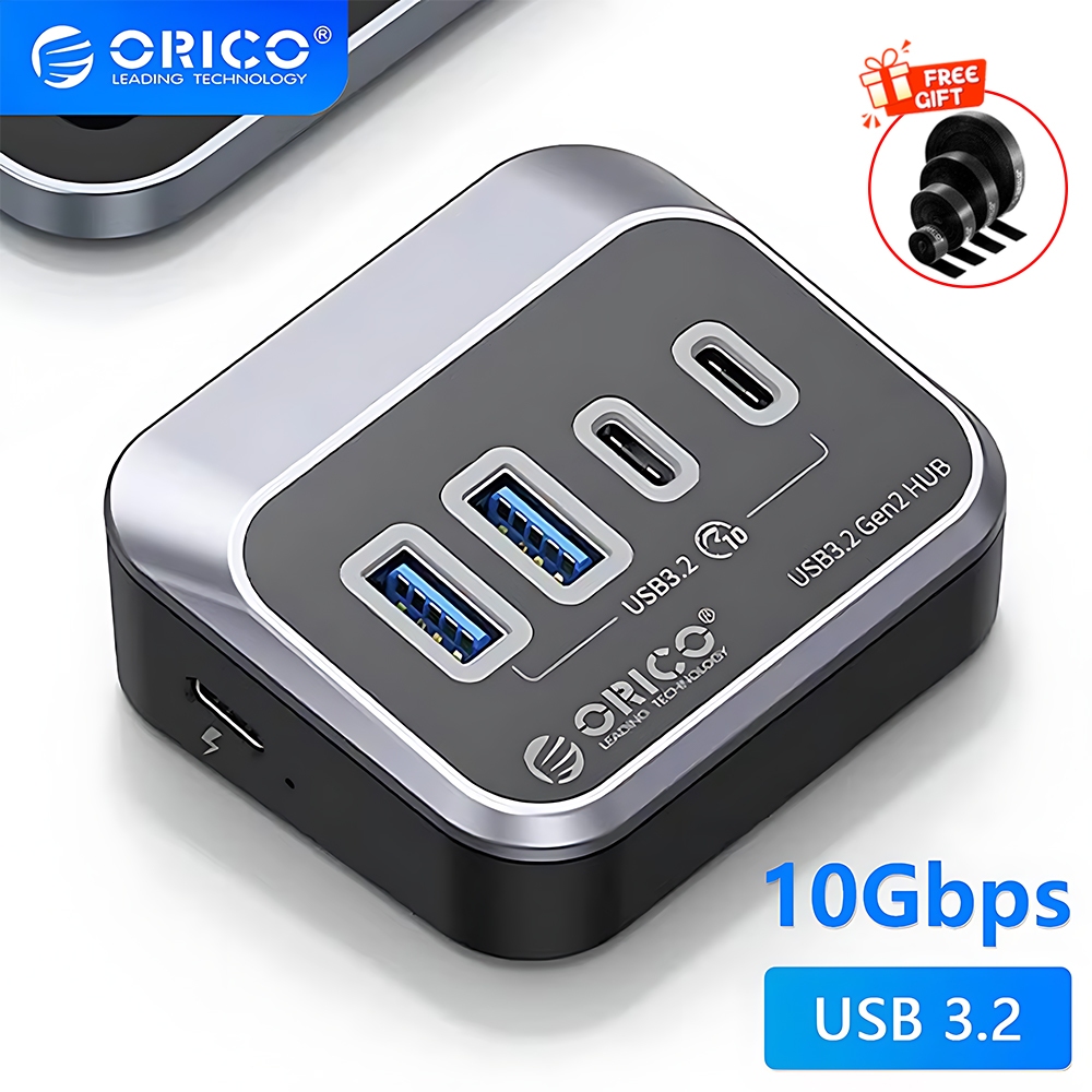 100% Original ORICO 10Gbps USB 3.2 Docking Station Type C Hub Multi Port USB-A Gen2 Dock Splitter Switch