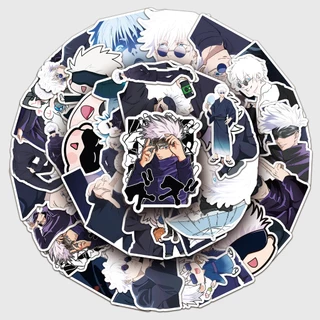 50 ชิ้น Cool Jujutsu Kaisen Satoru Gojo ญี่ปุ่นอะนิเมะ Graffiti สติกเกอร์กันน้ํา DIY สําหรับเคสโทรศัพท์แล็ปท็อปหมวกกันน็อครถสติกเกอร์ Creative Home Decal