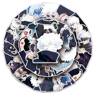 50 ชิ้น Cool Jujutsu Kaisen Satoru Gojo ญี่ปุ่นอะนิเมะ Graffiti สติกเกอร์กันน้ํา DIY สําหรับเคสโทรศัพท์แล็ปท็อปหมวกกันน็อครถสติกเกอร์ Creative Home Decal