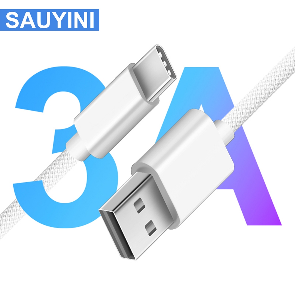 SAUYINI 3A สายชาร์จ Fast Charging Type C ถึง L Data Cable 1m 20W Micro