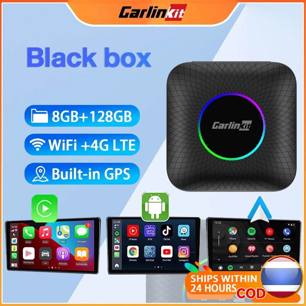 Carlinkit Carplay ai box Android 13 8Core Carlink kit Android Auto wireless dongle adapter Apple Carplay to Android Auto