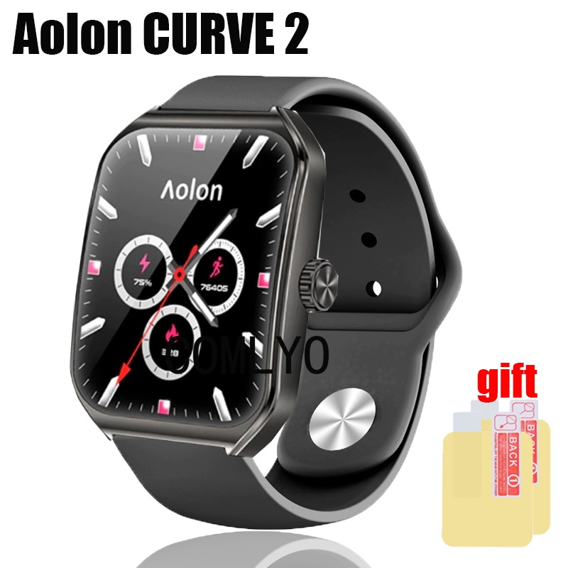 สําหรับ Aolon Curve 2 สายนาฬิกาอัจฉริยะซิลิโคนแถบกีฬาฟิล์มกันรอยหน้าจอ