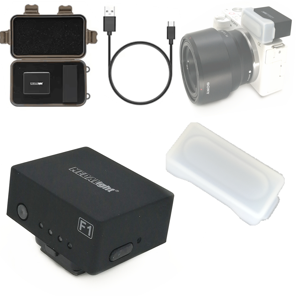 Medalight F1 Mini กล้องชาร์จ Mini Flash Light Speedlite สําหรับ Fujifilm Sony Nikon Canon Digital Film กล้อง DSLR