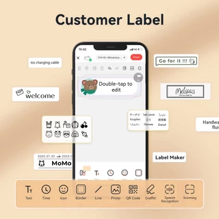 NIIMBOT D11/D110/101 ฉลากกระดาษสีขาวThermal Label Paper
