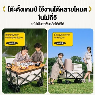 🔥พร้อมส่งทันทีใน24ชม🔥รถเข็นแคมป์ปิ้ง รถเข็นพับพร้อมล็อค รถเข็นล้อโต รถของพับได้ รถสุนัข ลูกปืนยางตัน ล้อโต 10 นิ้ว ความจุขนาดใหญ่ รองรับน้ำหนักได้200kg ผ้าอ็อกซ์ฟอร์ด 900D