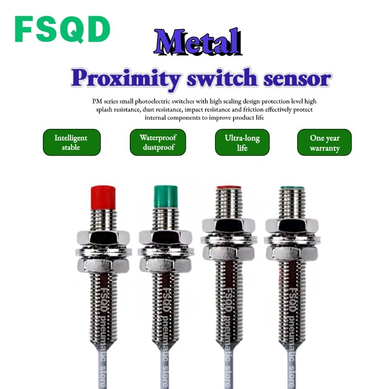 Original FOTEK สวิทช์ NPN ปกติเปิดฝังประเภทปกติเปิด Proximity Senso PM18-08N PM12-04NS PM08-02NE PM3