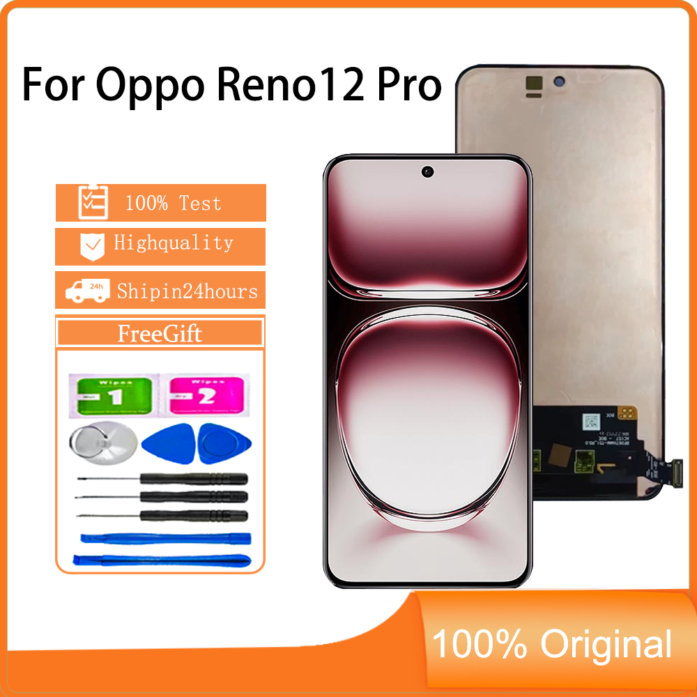 จอแสดงผล AMOLED ดั้งเดิม Oppo Reno12 Pro เปลี่ยนหน้าจอสัมผัส LCD