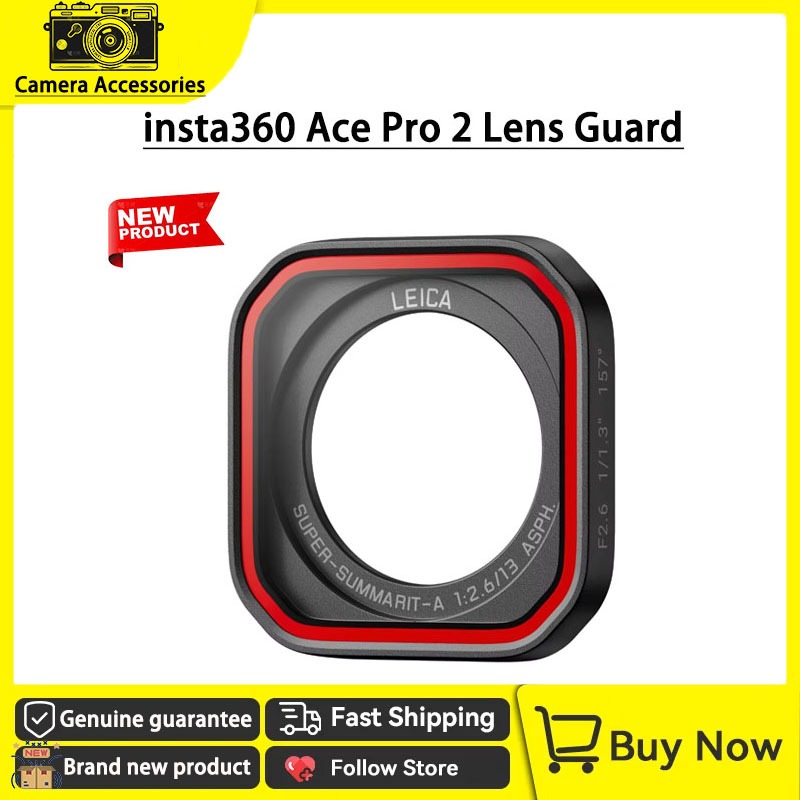 Original ใหม่ Insta360 Ace Pro 2 เลนส์ Gurad กระจกนิรภัยแบบถอดได้สําหรับ Insta 360 Ace Pro 2 อุปกรณ์เสริมสําหรับกล้อง