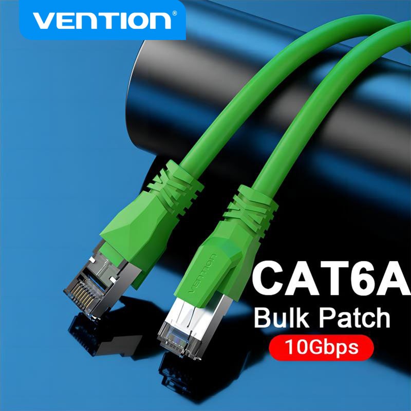 Vention Cat6A Bulk Ethernet Cable 10Gbps SFTP Cat 6A Patch Cord สําหรับ ADSL PLC Servo Motor Ethernet Swict PC RJ45 Networking Wire