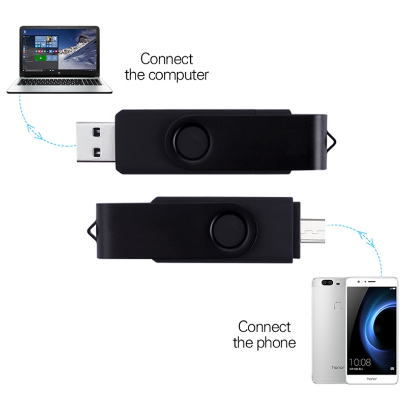 Otg Two-In-One Flash Driver 128GB/256GB/512GB/1TB/2TB/ฟรีโลโก้ที่กําหนดเอง USB Memory Stick 1GB/2GB/4GB/8GB/16GB/32GB หน่วยความจํากันน้ํา U Disk พร้อมอะแดปเตอร์ TYPE-C, อุปกรณ์เสียง, คอมพิวเตอร์
