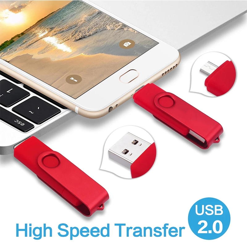 Otg Two-In-One Flash Driver 128GB/256GB/512GB/1TB/2TB/ฟรีโลโก้ที่กําหนดเอง USB Memory Stick 1GB/2GB/4GB/8GB/16GB/32GB หน่วยความจํากันน้ํา U Disk พร้อมอะแดปเตอร์ TYPE-C, อุปกรณ์เสียง, คอมพิวเตอร์