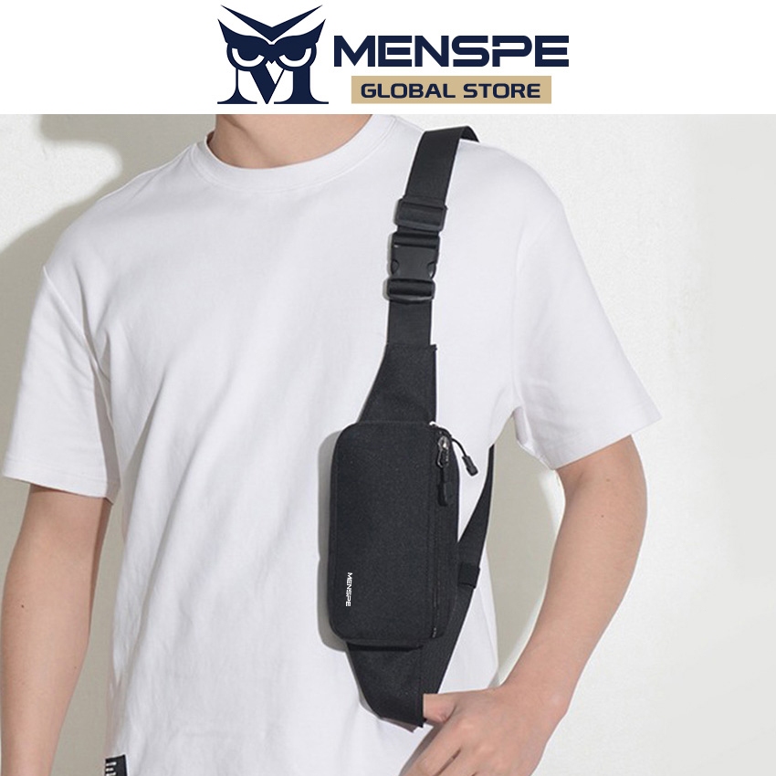 MENSPE แฟชั่นผู้ชายกระเป๋ากีฬากระเป๋ากันน้ําฟอร์ดซิปคู่ความจุขนาดใหญ่ออกแบบวิ่งบอมกระเป๋าแบบพกพายิมกระเป๋าสําหรับวิ่งขี่จักรยานเดินป่าเดิน