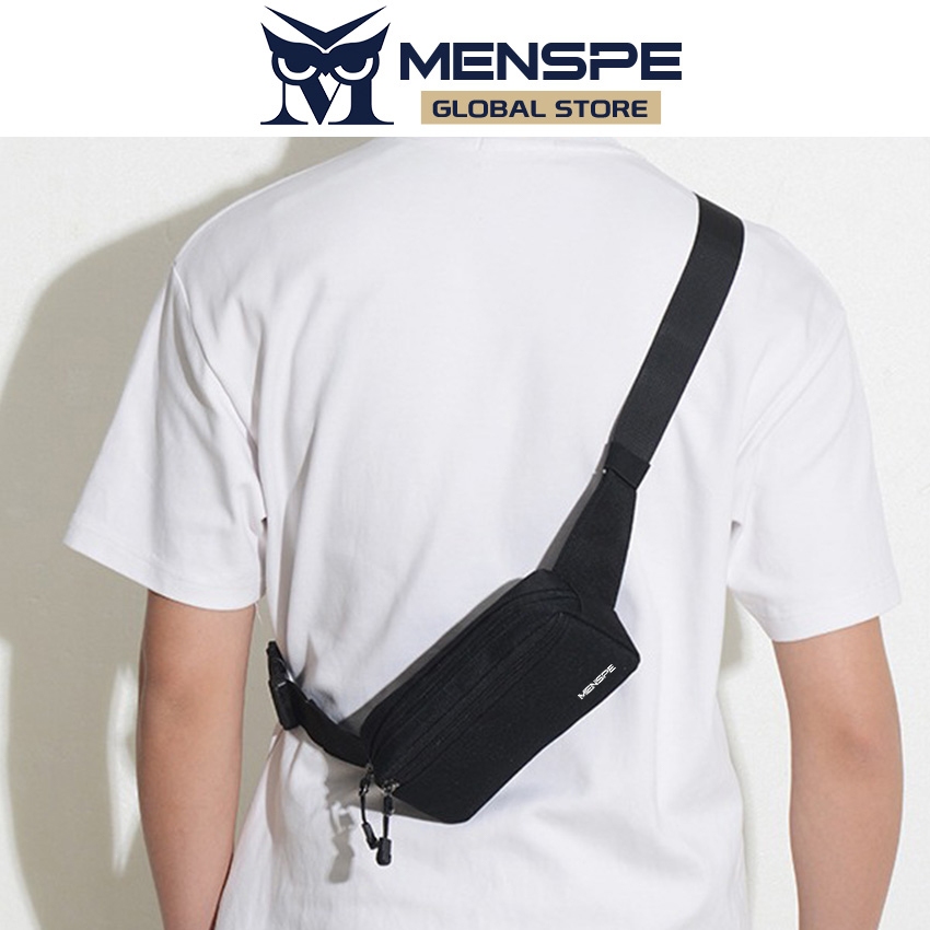 MENSPE แฟชั่นผู้ชายกระเป๋ากีฬากระเป๋ากันน้ําฟอร์ดซิปคู่ความจุขนาดใหญ่ออกแบบวิ่งบอมกระเป๋าแบบพกพายิมกระเป๋าสําหรับวิ่งขี่จักรยานเดินป่าเดิน
