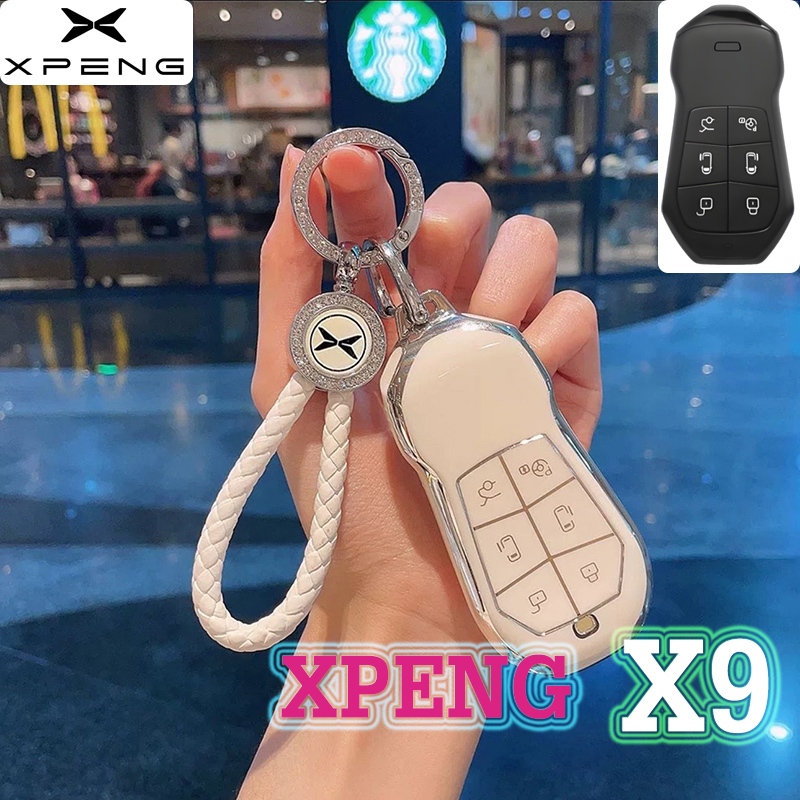 Xpeng X9 เคสกุญแจรถ XPENG X9 ฝาครอบกุญแจสําหรับ XPENG X9