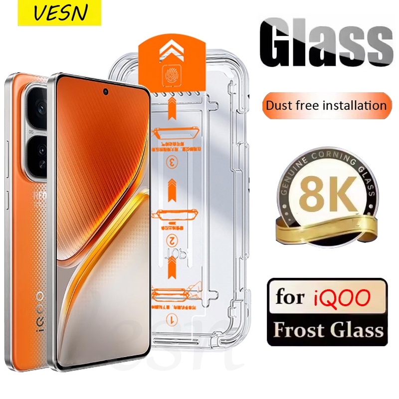 การติดตั้งฟรีฝุ่นชั้นสูงกระจกนิรภัยสำหรับ VIVO iQOO 15 15R 13 12 11 11s Neo 10 9 8 7 6 5 SE 5s 3 Z10 Z9 Z9x Z7 Z7x Z6x Z5x Z3 Pro 4G 5G 2026