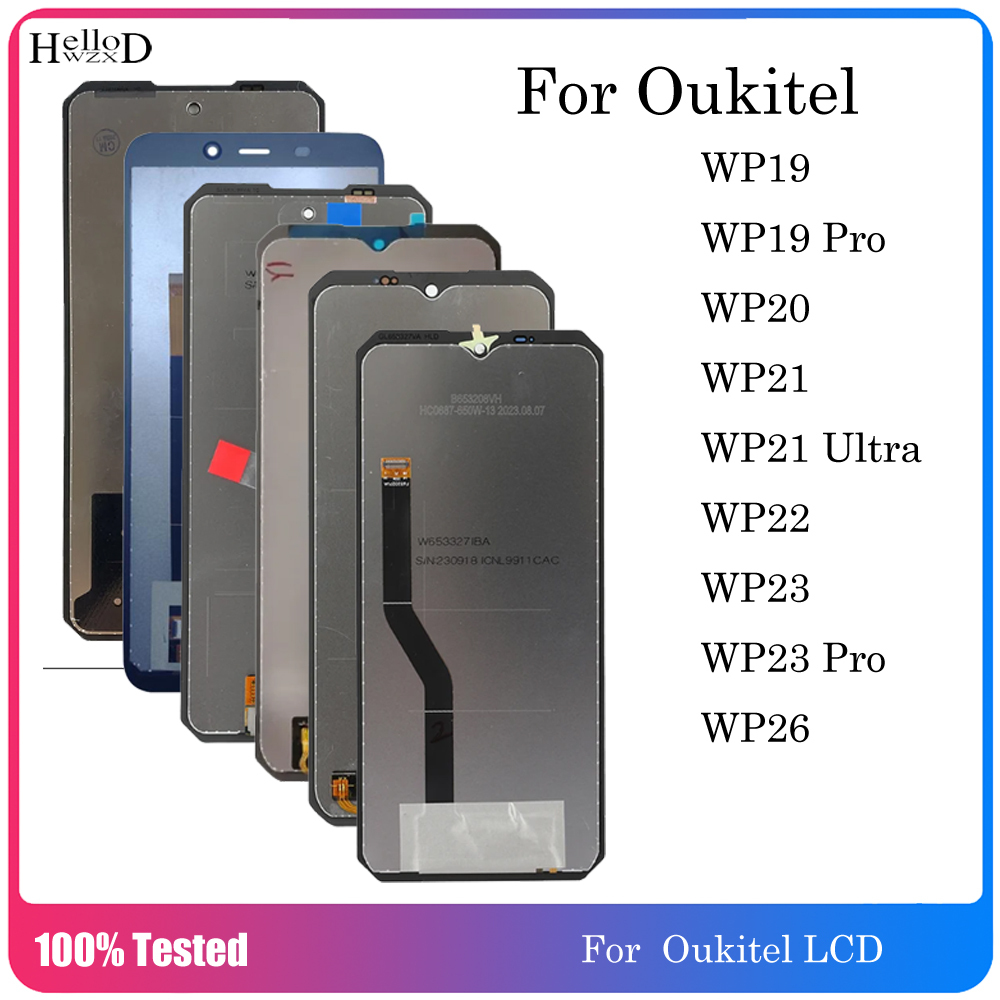 ทดสอบ 100% จอแสดงผล LCD สําหรับ Oukitel WP19 Pro WP20 WP20 Pro WP21 WP21 Ultrra WP22 WP23 WP23 Pro W