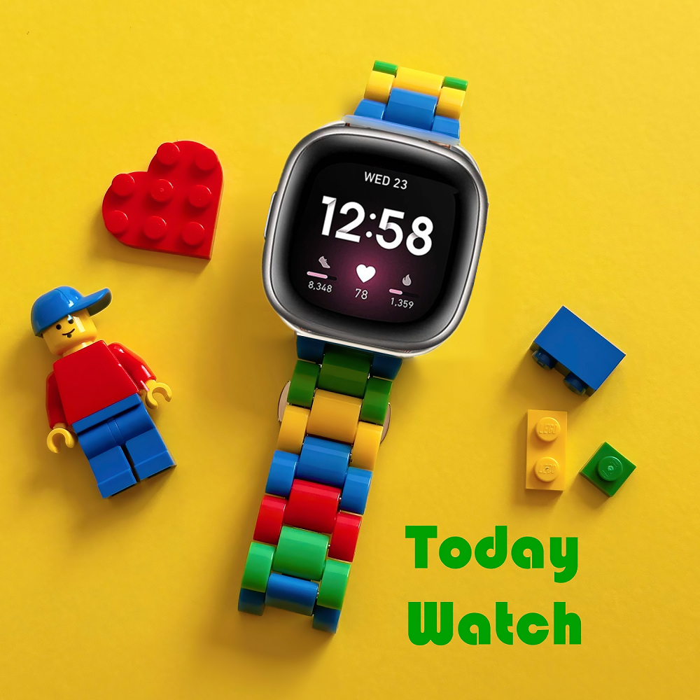 Building Block พลาสติก Compatible Fo Fitbit Versa 4 สาย สายรัด Fitbit Versa 3 สายรัด/สายรัด For Fitbit Sense สาย Fitbit Versa lite Band Fitbit Versa 2 Strap สายรัดข้อมือสําหรับ Fitbit Sense 2 สาย เปลี่ยนวง