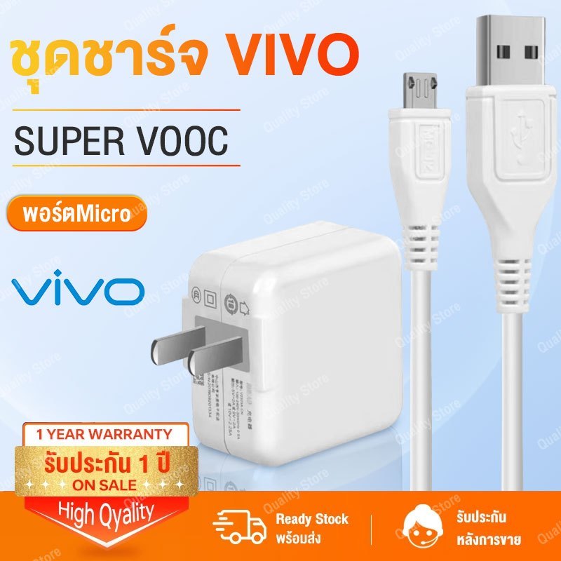ชุดชาร์จ VIVO หัวชาร์จ+สายชาร์จ รองรับ VIVO V9 V7+ V7 V5s V5Lite V5Plus V5 V3Max V3 Y85 Y81 Y71 Y65 Y55s Y53