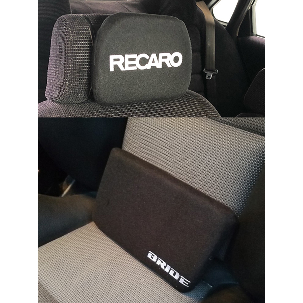 รถดัดแปลงแข่งญี่ปุ่น BRIDE RECARO ที่นั่งพนักพิงศีรษะหมอนเอว JDM Universal Velcro