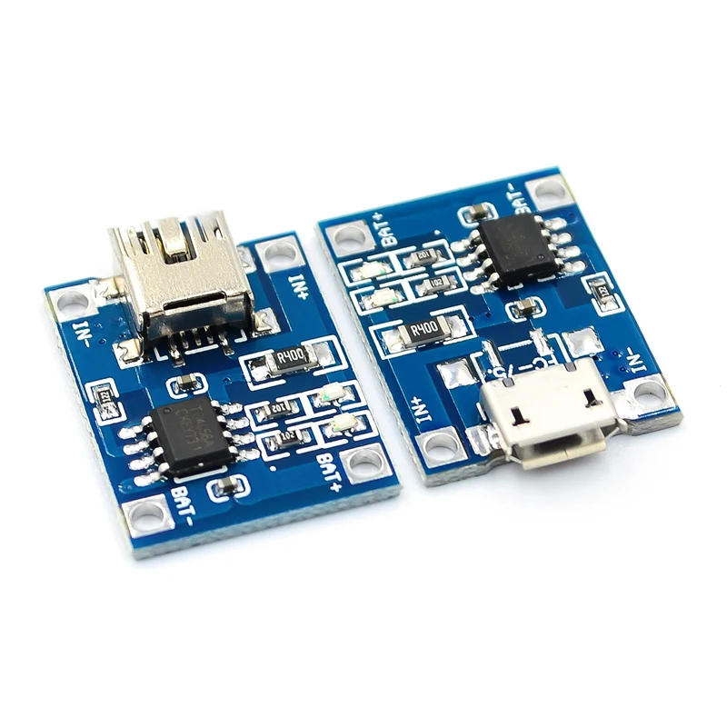 10 ชิ้น/tp4056|18650 แบตเตอรี่ลิเธียม 3.7v 3.6V 4.2V แบตเตอรี่ลิเธียมชาร์จ 1A Overrush Overdischarge Protection